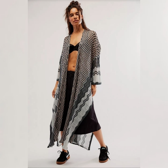 Free People Pharaoh Fine Knit Kimono - Picture 1 of 12